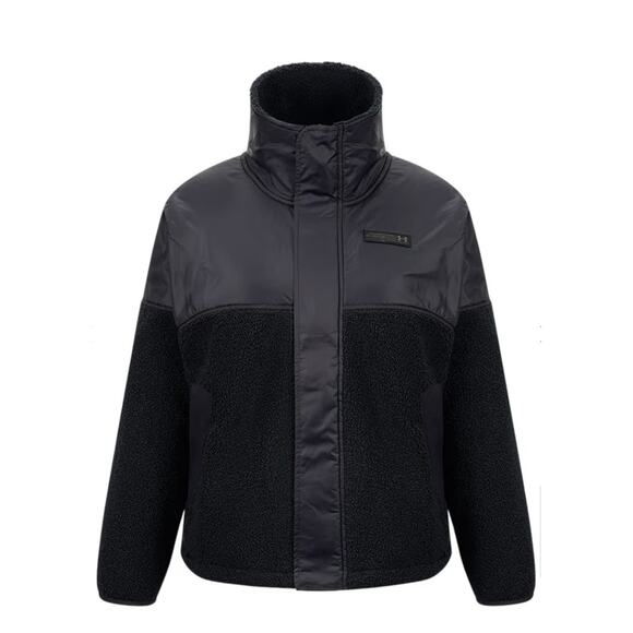 UNDER ARMOUR SWACKET JACKET 3XL PLUS WOMEN'S MISSION BOUCLE BLACK - Picture 10 of 16